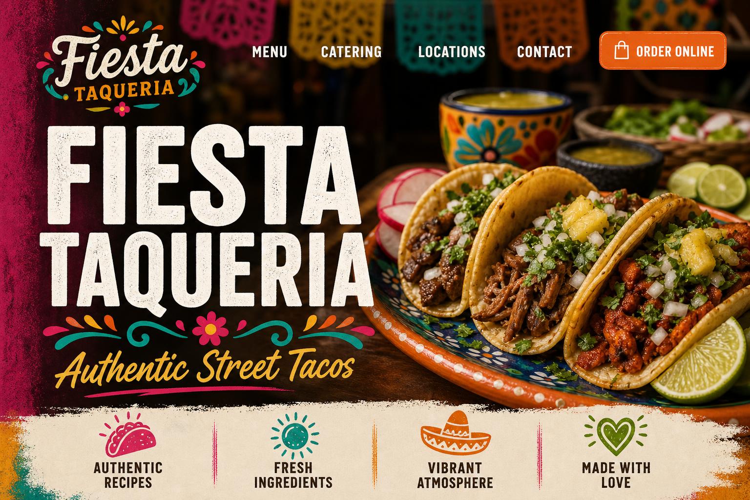 Fiesta Taqueria template preview