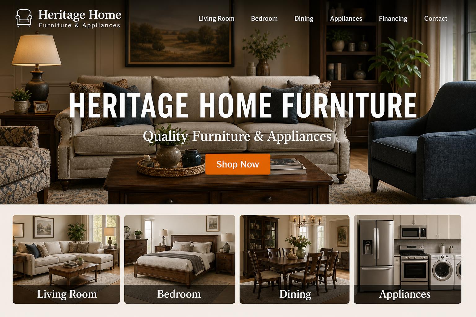 Heritage Home Furniture template preview